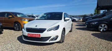 Peugeot 308 II Hatchback 5d 1.6 THP 125KM 2014 Peugeot 308 Ledy xsenon navi panorama biała, zdjęcie 2
