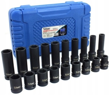НАБОР УДАРНЫХ НАСАДОК 1/2 10-19 мм Cr-Mo