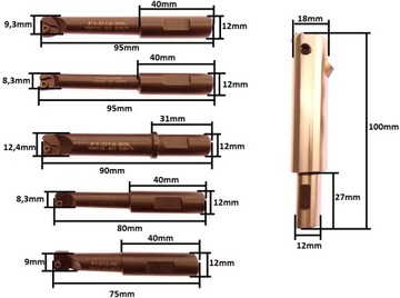 НАБОР НОЖЕЙ FI12 ДЛЯ РАСТОЧНОЙ ОПРАВКИ РАСТОЧНОЙ НОЖ GWZ 50