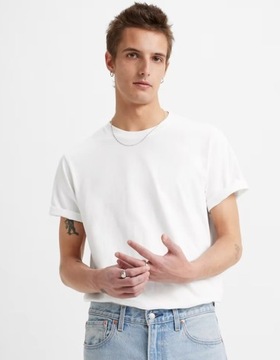 LEVI'S T-SHIRT KOSZULKA BIAŁA ROZMIAR XL