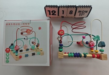 ДЕРЕВЯННЫЙ ЛАБИРИНТ МОНТЕССОРИ, БОЛЬШАЯ ПЕТЛЯ С ЖИВОТНЫМИ