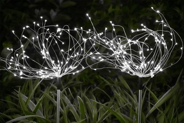 2 шт. СОЛНЕЧНАЯ СВЕТОДИОДНАЯ ЕЛОЧНАЯ ЛАМПА Одуванчик ФЕЙЕРВЕРК 150LED