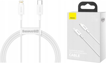Baseus Kabel USB-C Lightning 1m 20W do iPhone FAST