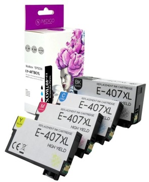 Tusze zamienne T07U1-T07U4 407 do Epson Pro WF4745