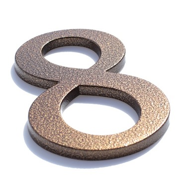 НОМЕР ДОМА, НОМЕРА ДОМА, АНТИЧНЫЕ КОРИЧНЕВЫЕ БУКВЫ