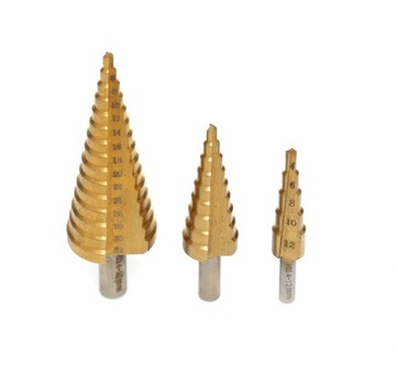 НАБОР СТУПЕНОЧНЫХ КОНИЧЕСКИХ СВЕРЛ 3EL 4-32 КАССЕТА