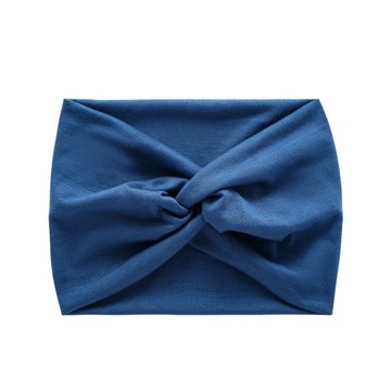 Simple Soild Color Twisted Extra Large Thick Wide Headbands Elastic Turban