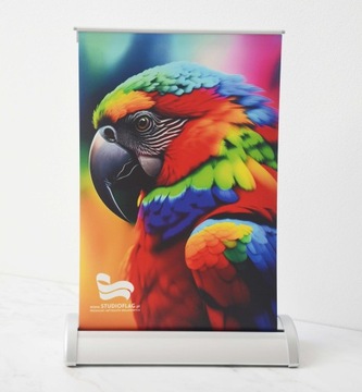 ROLL-UP REKLAMOWY STOJAK MINI A3 Reklama na biurko menu