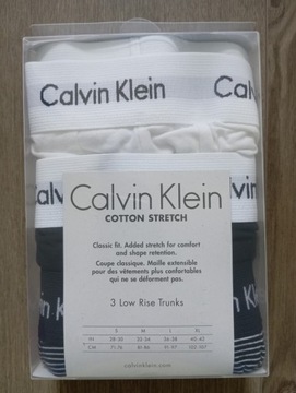 Calvin Klein Underwear Low Rise Trunk 0000U2664G-IOT XL 3 Pack Czarny/Biały