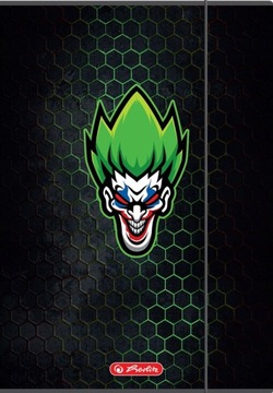 TECZKA RYSUNKOWA HERLITZ A4 Z GUMKĄ GAME AVATARS - ZIELONA - JOKER