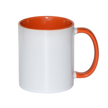 Kubek 330ml ECO FUNNY Pomarańczowy Sublimacja