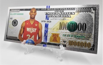 Kobie Bryant Piękny Posrebrzany Banknot III