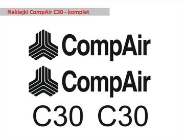 KOMPLET naklejek CompAir C30 naklejki Super JAKOŚĆ