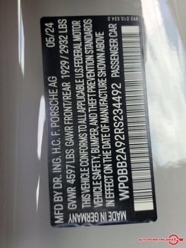 Porsche 911 992 2024 Porsche 911 Targa 4 GTS Auto Punkt 3.0 Benzyna 473KM, zdjęcie 11