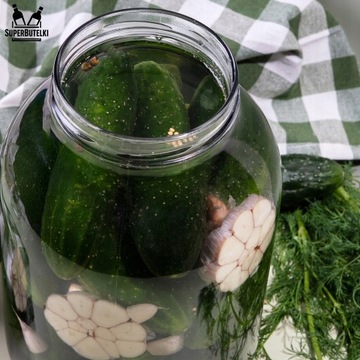 DUŻY SŁOIK 4 L na KAPUSTĘ OGÓRKI PRZETWORY CIASTKA SZKLANY SŁÓJ z zakrętką