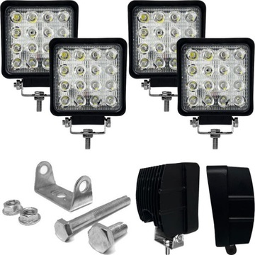 LAMPA ROBOCZA HALOGEN LED 48W SZPERACZ ZESTAW 4SZT