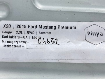 Кронштейн кронштейна Ford Mustang VI 2015+ США