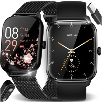 SMARTWATCH ЖЕНСКИЕ ЧАСЫ ПОЛЬСКОЕ МЕНЮ СПОРТ ЧСС ЗВОНКИ SMART WATCH PL