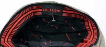 Kaszkiet męski Linea Uomo Czapka 58cm beret SUPER Jakość Szary Bez wzoru
