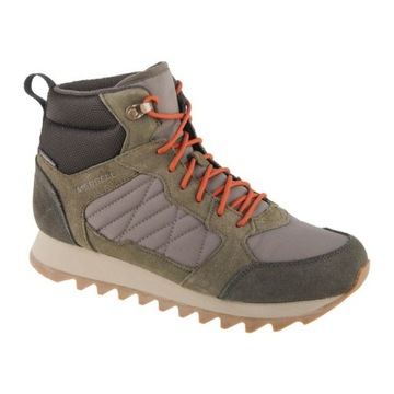 Zielone Zamsz Buty Trekkingowe Merrell r.44,5