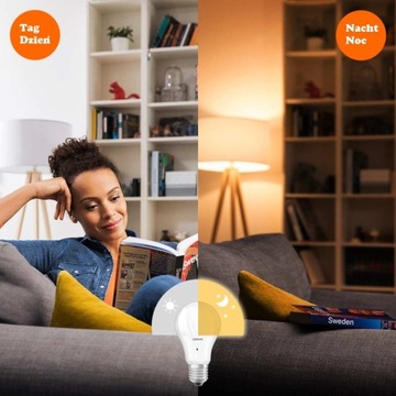 Светодиодная лампа E27 10W 2700K Датчик сумерек OSRAM