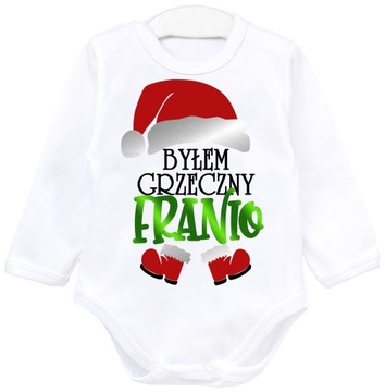 Body swiąteczne MIKOŁAJKI BYŁEM GRZECZNY IMIĘ r. 98