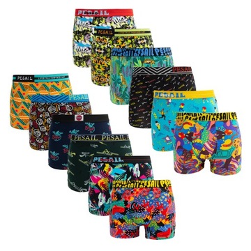 6 мужских боксеров, хлопок, COLORFUL XXL