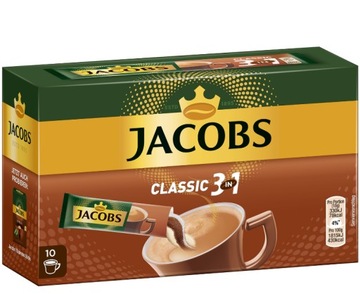 Kawa Jacobs w saszetkach 3 w 1 / 10 x 18 g. DE