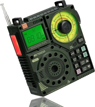 Retekess TR112 Przenośne radio krótkofalowe, radio FM VHF MW SW WB AIR