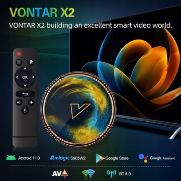 Смарт ТВ-приставка Android 11 Amlogic S905W2 2.4 5G Wi-Fi