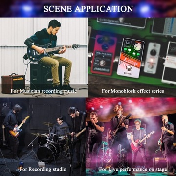 Ammoon POCK LOOP Педаль эффектов Looper для гитары