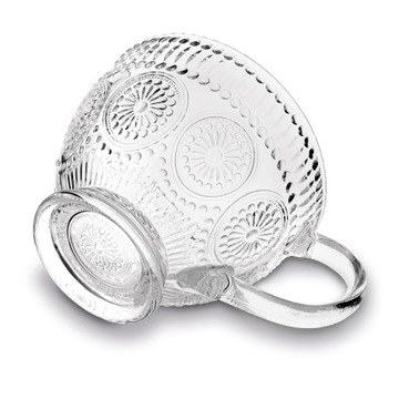 Набор ЭЛЕГАНТНЫХ ЧАШЕК для кофе и чая, БОЛЬШИЕ СТАКАНЫ с ручкой, 6 шт.