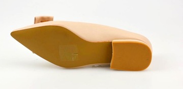 VINCEZA Czółenka Beżowe 20197 r.38