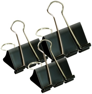 Скрепки для бумаги Офисные зажимы Скрепки для офиса Черный металл