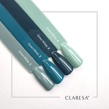 Лак гибридный Claresa GREEN WINKS 4 5г