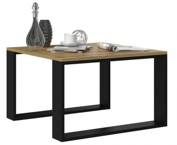 STOLIK KAWOWY LOFT MODERN MINI DĄB ARTISAN-CZERŃ