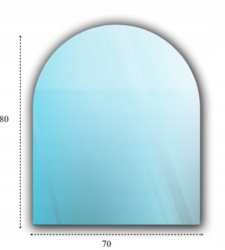 SZKŁO HARTOWANE SZYBA POD KOMINEK PODSTAWA 80x70
