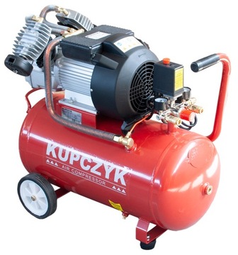 Kompresor Tłokowy Sprężarka zbiornik 50 litrów Kupczyk ZVA 50 450 L/min