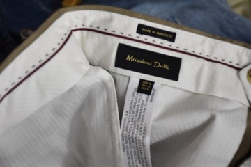 Massimo Dutti spodnie męskie W31L32 chino bawełna len