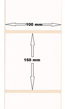 САМЫЕ ПРОЧНЫЕ ТЕРМОЭТИКЕТКИ 100х150 ЗЕБРА