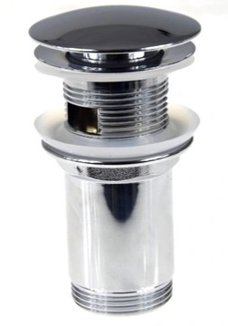Washbasin plug with overflow CLICK-CLAK Chrome