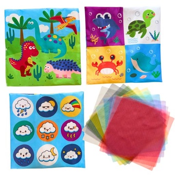 СОРТЕР С САЛФЕТКАМИ PLUSH SENSORY MONTESSORI ANIMALS