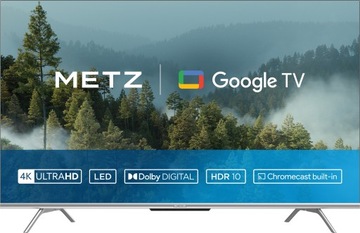 TELEWIZOR METZ 75 CALI 75MUD7000Z 4K UHD LED GOOGLE TV HDR10+ HEVC DTS