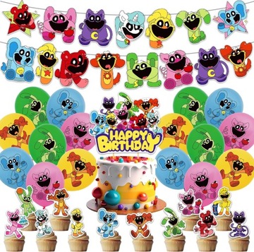 BALONY SMILING CRITTERS URODZINY DEKORACJA ZESTAW