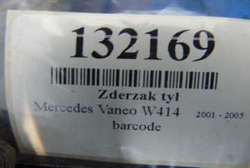MERCEDES VANEO NÁRAZNÍK ZADNÍ