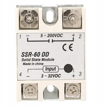 PRZEKAŹNIK PÓŁPRZEWODNIKOWY DCDC SSR60DD 60A