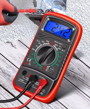 МУЛЬТИМЕТР ИЗМЕРИТЕЛЬ ЭЛЕКТРИЧЕСКОГО НАПРЯЖЕНИЯ ТОКА + СУМКА + НАБОР ИНСТРУМЕНТОВ