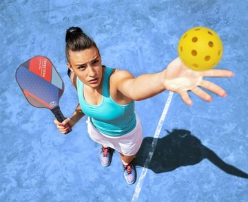 Zestaw Rakietek do PICKLEBALL biała ZOODO P1 USAPA + 4 Piłki + Torba