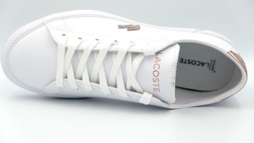 Buty tenisówki sportowe LACOSTE Gripshot WHT/LT PNK roz.35,5