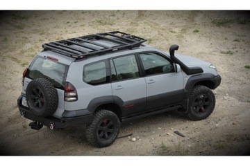 Багажник на крышу Toyota LC120 с рейлингами More4x4